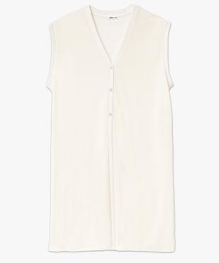 Gilet long sans manches en maille femme grande taille vue5 - GEMO (G TAILLE) - GEMO