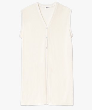 Gilet long sans manches en maille femme grande taille vue5 - GEMO (G TAILLE) - GEMO