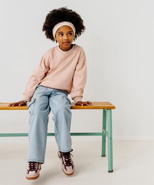 Sweat ample avec détails froncés fille vue5 - GEMO 4G FILLE - GEMO