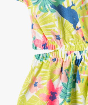 Robe à manches courtes avec ouvertures à la taille fille vue2 - GEMO 4G FILLE - GEMO