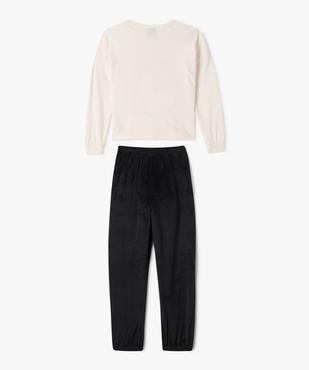 Pyjama en velours avec motif chat fille - Squishmallows vue4 - SQUISHMALLOWS - GEMO