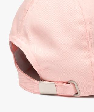 Casquette femme en toile avec biais contrastant sur la visière vue3 - GEMO (ACCESS) - GEMO