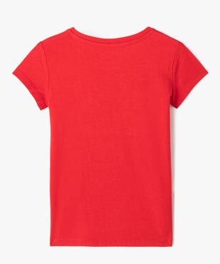 Tee-shirt de Noël fille à manches courtes et sequins réversibles vue4 - GEMO (ENFANT) - GEMO