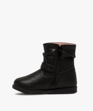 Bottines bébé fille irisées avec boucle métallique vue3 - GEMO(BEBE DEBT) - GEMO