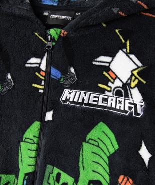 Combinaison pyjama en velours imprimé garçon - Minecraft vue2 - MINECRAFT - GEMO