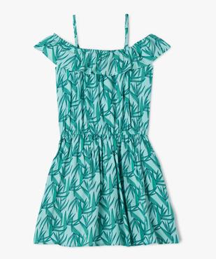 Robe à bretelles avec col volanté fille vue1 - GEMO (ENFANT) - GEMO