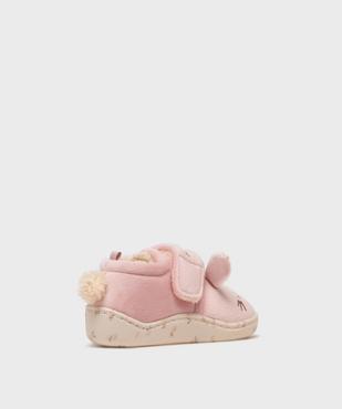 Chaussons forme lapin avec doublure chaude bébé fille - Absorba vue3 - ABSORBA - GEMO