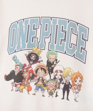 Tee-shirt à manches courtes avec motif manga fille - One Piece vue3 - ONE PIECE - GEMO