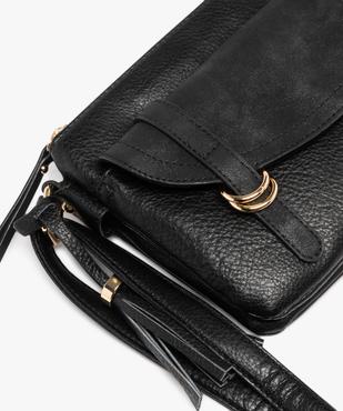 Sac besace multipoche à rabat brillant femme vue4 - GEMO (ACCESS) - GEMO