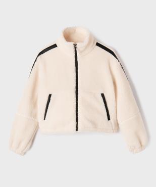 Blouson en sherpa doublé polaire à col montant fille vue1 - GEMO (JUNIOR) - GEMO