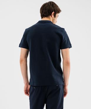 Polo manches courtes en maille piquée homme vue3 - GEMO (HOMME) - GEMO