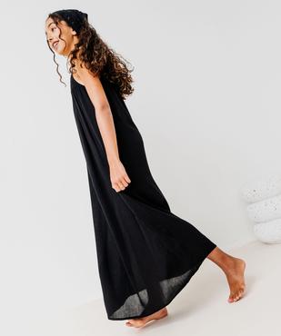 Robe longue à fines bretelles en viscose fille vue1 - GEMO 4G FILLE - GEMO