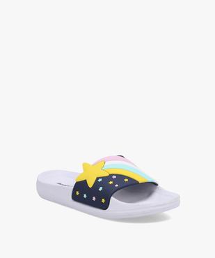 Mules de piscine fille décor étoile filante pastel vue2 - GEMO (ENFANT) - GEMO