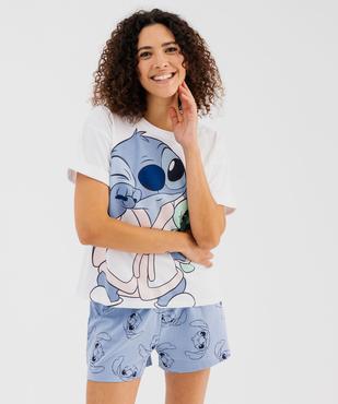 Pyjashort à motif Stitch femme - Disney vue2 - LILO & STITCH - GEMO