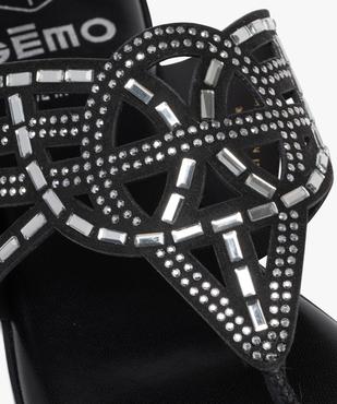 Mules femme à bride entre-doigts fantaisie avec bijoux vue6 - GEMO (CASUAL) - GEMO