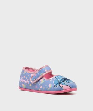 Chaussons babies à scratch en velours imprimé fille - Stitch vue2 - LILO & STITCH - GEMO