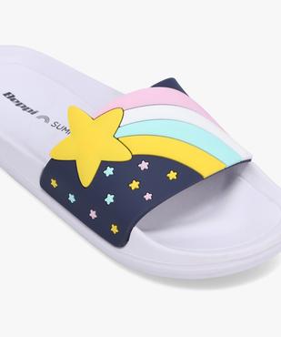 Mules de piscine fille décor étoile filante pastel vue6 - GEMO (ENFANT) - GEMO