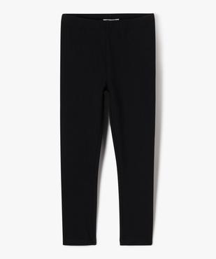 Legging long uni résistant en coton stretch fille vue2 - GEMO (ENFANT) - GEMO