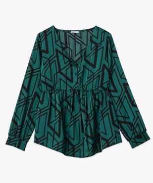 Blouse imprimée à manches longues spéciale grossesse vue4 - GEMO (MATER) - GEMO
