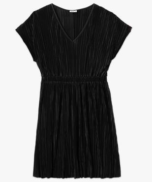 Robe manches courtes en maille plissée femme grande taille vue4 - GEMO (G TAILLE) - GEMO
