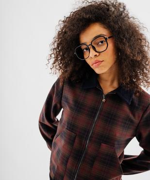 Veste courte zippée femme vue2 - GEMO(FEMME PAP) - GEMO