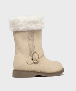 Bottines avec fourrure imitation et paillettes fille - Lovely Wings vue4 - LOVELY WINGS - GEMO