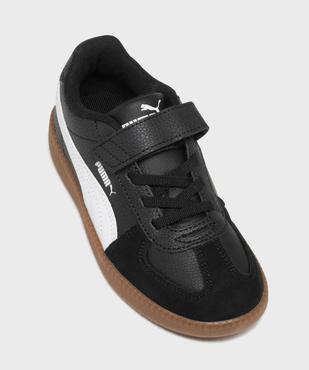Baskets basses à scratch et lacets élastiqués garçon - Puma vue5 - PUMA - GEMO