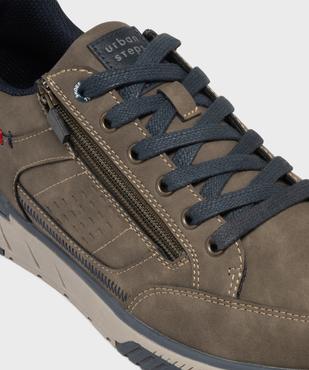 Baskets basses de ville à lacets et zip homme - Urban Steps vue6 - URBAN STEPS - GEMO