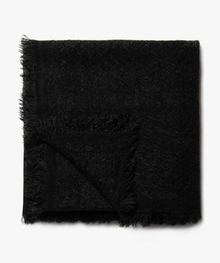 Foulard carré en maille texturée unie femme vue1 - GEMO (ACCESS) - GEMO
