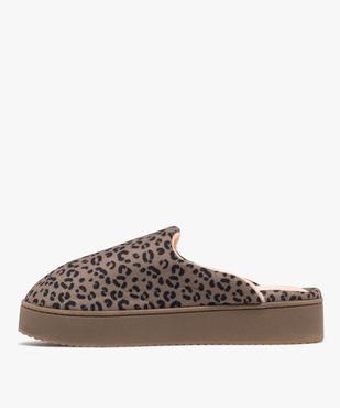 Chaussons à motifs léopard femme - Isotoner vue3 - ISOTONER - GEMO