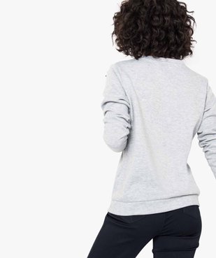 Sweat molletonné à perles vue3 - GEMO(FEMME PAP) - GEMO
