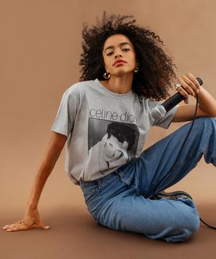 Tee-shirt col rond imprimé femme - Celine Dion vue6 - CELINE DION - GEMO