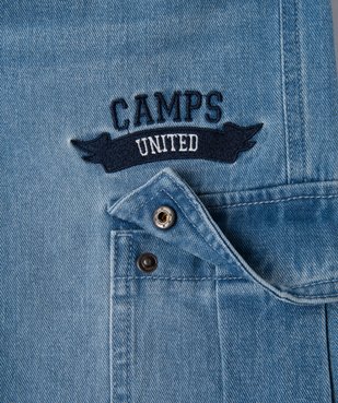 Jean cargo délavé à taille élastique garçon - Camps United vue3 - CAMPS G4G - GEMO