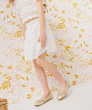 Jupe à volant en broderie anglaise avec doublure short fille vue1 - GEMO (ENFANT) - GEMO