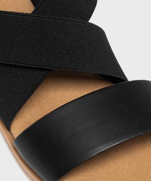 Sandales femme à talon plat et brides élastiques unies  vue12 - VALENTINA BALDA - GEMO