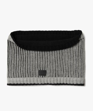 Snood en grosse maille côtelée doublure polaire garçon vue1 - GEMO (JUNIOR) - GEMO