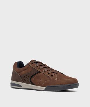 Baskets de ville bicolore à lacets homme - Urban Steps vue3 - URBAN STEPS - GEMO