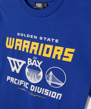 Tee-shirt manches courtes en jersey imprimé devant et dos Golden State Warriors garçon - NBA vue2 - NBA - GEMO