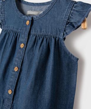 Combinaison longue en chambray bébé fille - LuluCastagnette vue4 - LULUCASTAGNETTE - GEMO