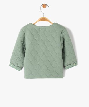 Gilet bébé en sweat matelassé et doublure imprimée vue4 - LULUCASTAGNETTE - GEMO