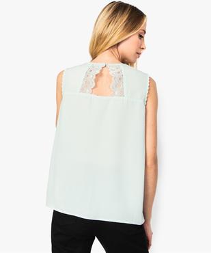 Chemise femme sans manches avec ouverture dans le dos vue3 - GEMO(FEMME PAP) - GEMO