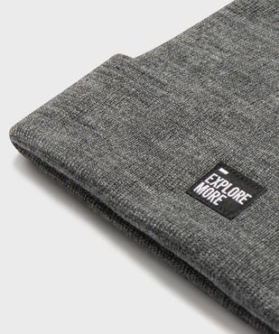 Bonnet uni en maille fine garçon  vue2 - GEMO (JUNIOR) - GEMO