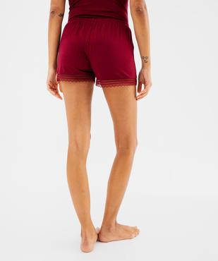 Short de pyjama dentelle femme vue3 - GEMO 4G FEMME - GEMO