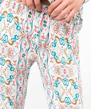Pyjama deux pièces femme : chemise et pantalon vue5 - GEMO(HOMWR FEM) - GEMO