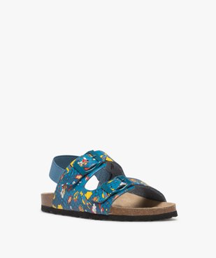 Sandales garçon super-héros à bride talon élastique et brides à boucle vue2 - GEMO (ENFANT) - GEMO