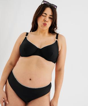 Bas de maillot de bain à finition brodée femme grande taille vue4 - GEMO (PLAGE) - GEMO