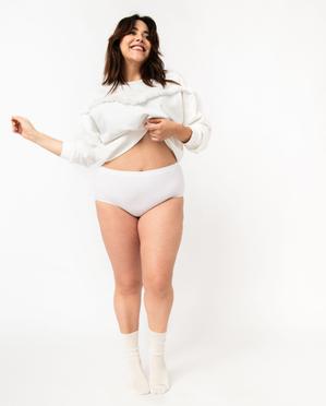 Culotte en microfibre femme grande taille vue1 - GEMO 4G FEMME - GEMO