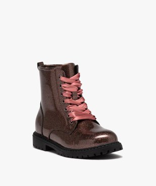 Boots fille mid-cut à paillettes du 31 au 36 vue2 - GEMO (ENFANT) - GEMO