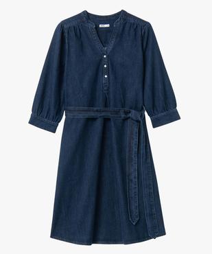 Robe de grossesse en jean à manches 3/4 vue5 - GEMO (MATER) - GEMO
