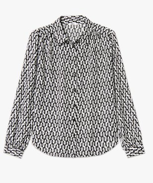 Chemise imprimée à manches longues femme vue4 - GEMO 4G FEMME - GEMO